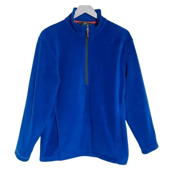 Woolrich M Cobalt blue 1/2 zip fleece pull‎ over sweatshirt - Picture 1 of 8